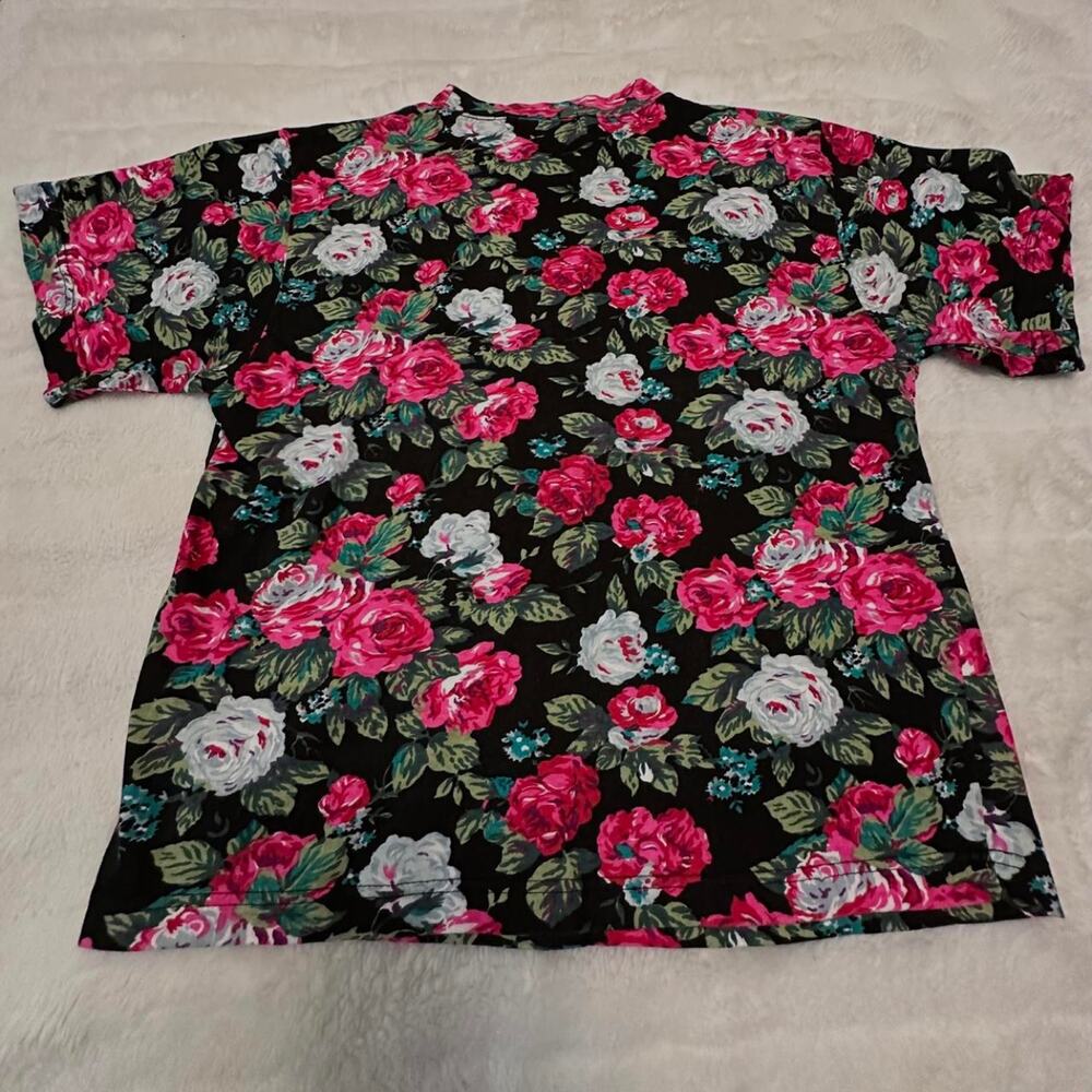 Vintage 80s/90s Simpatico All Over Print Rose Tee